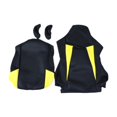 thumbnail image 1 of veasfak Computer Office Chair Slipcovers Breathable Swivel Chair Gaming Chair Covers Black Yellow, 1 of 9