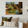 thumbnail image 2 of Designart "Oasis in the Desert II" Landscapes Metal Wall Art Prints, 2 of 5