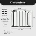 thumbnail image 4 of BalanceFrom Easy Walk-Thru Baby Safety Gate for 29.1”-43.3” Opening, 30” Tall, Graphite, 4 of 10