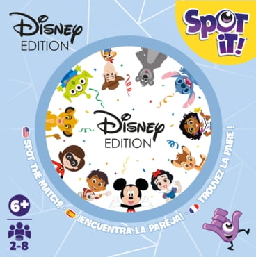 Asmodee - Zygomatic - Spot It! - Disney - Kids Game - Fun Family Game - for 2 to 8 Players - Ages 6 and up - Multilingual, Spot It! - Disney (ML)