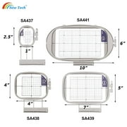 Sew Tech Embroidery Hoops 1x 2.5 & 4x 4 Crafting Set with SA437 & SA438, 4 Pieces
