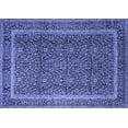 thumbnail image 1 of Ahgly Company Machine Washable Indoor Rectangle Persian Blue Traditional Area Rugs, 7' x 9', 1 of 4