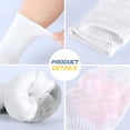 thumbnail image 5 of TELOLY 6 Pairs Athletic Crew Socks Cushion Running Socks Performance Breathable Sports Socks for Men Women White Size 9-12, 5 of 7
