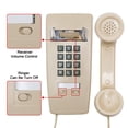thumbnail image 2 of Teléfono de pared con cable Sangyn Retro con timbre mecánico, color beige, 2 of 7