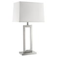 thumbnail image 6 of Riley 1-Light Brushed Nickel Table Lamp With Off White Shantung Shade, 6 of 6