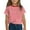 Red, variant on Spazoro Toddler Girls T-shirts, Crewneck Casual Striped Summer Short Sleeve Tops Tee Orange Size 9 T