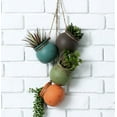 thumbnail image 2 of MyGift 30.7" Round Hanging Planters (4 Pack), 2 of 5