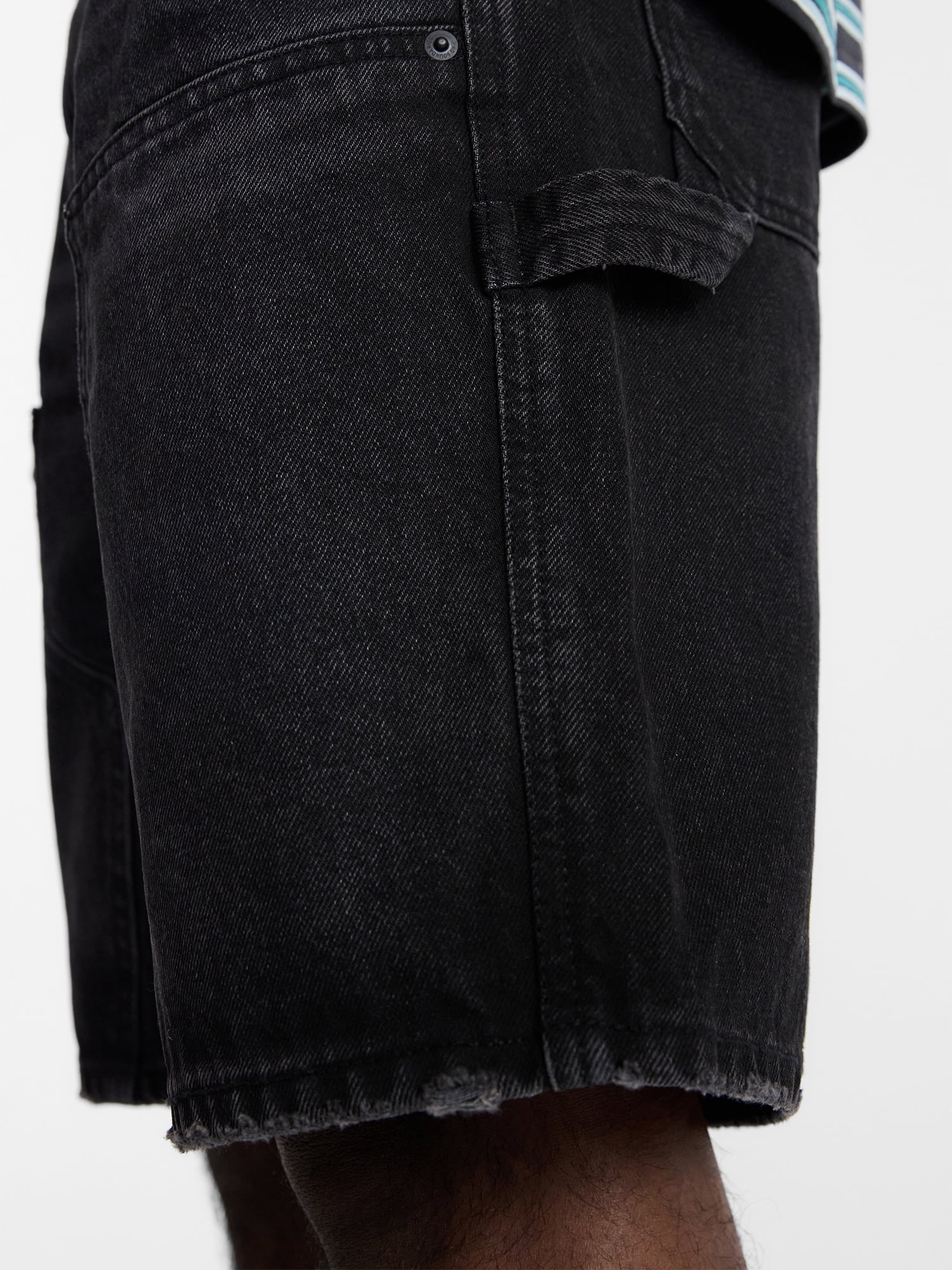 No Boundaries Men's & Big Men's 100% Cotton Denim Carpenter Shorts, 9" Inseam, Size 28-44