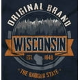 thumbnail image 2 of Original Brand Wisconsin Forest Trees Men's Graphic T Shirt Tees Brisco Brands X, 2 of 4