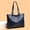 blue, variant on Women'S Tote Bag - Vintage Large Capacity Shoulder Tote Stylish Minimalist Commuter Tote Bag
