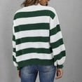 thumbnail image 4 of Women's Knitted Cardigan Sweater Long Sleeve Color Block Striped Sweater Jumpers Open Front Short Sweater Jacket, 4 of 6