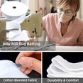 thumbnail image 3 of Mélange de Coton pour Rembourrage en Rouleau Rouleau de Rembourrage en Coton pour Courtepointes Rembourrage en Coton Perforé à l'Aiguille pour Tapis, Sacs à Main (2 Rouleaux), 3 of 6