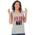 thumbnail image 4 of Fear Not Paint Splatter Christian Plus Size Graphic Tank Top Brisco Brands 3X, 4 of 5