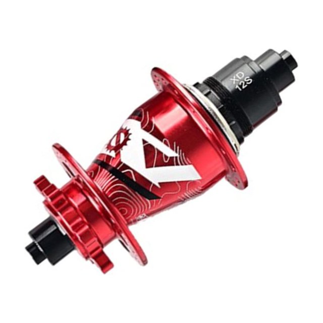 Soidarity Cubo de rodamiento Superficie lisa 144 Sonidos Palanca de liberación rápida Eje de rueda multicolor Clics Ejes de metal traseros delanteros Ciclismo Rojo Cubo de rodamiento/XD Soidarity OD026397-17