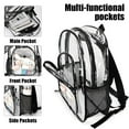thumbnail image 3 of Cinnamoroll Clear Backpack Heavy Duty See Through Bookbag Transparent Bag for Colleges School Work Sport Travel, 3 of 7