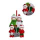 thumbnail image 4 of Adornos para árboles de Navidad que cuelgan la decoración del anillo de cinta de resina colgante para el hogar, 4 personas Noticed HA001055-02, 4 of 6