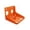 Orange-6.3inch, variant on VMWMSSR Cattle Salt Block Holder, Durable Plastic Hanging Salt Brick Feeder, Livestock Mineral Feeder Tray for Cows, Sheep, Goats, Farm Animals & Ranch Use(Orange-6.3inch)
