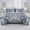 Grayish Blue/Gray, variant on Chezmoi Collection Valor 7-Piece Bed in a Bag King, Champagne Luxury Jacquard Floral Comforter with Sheets Set for All Season