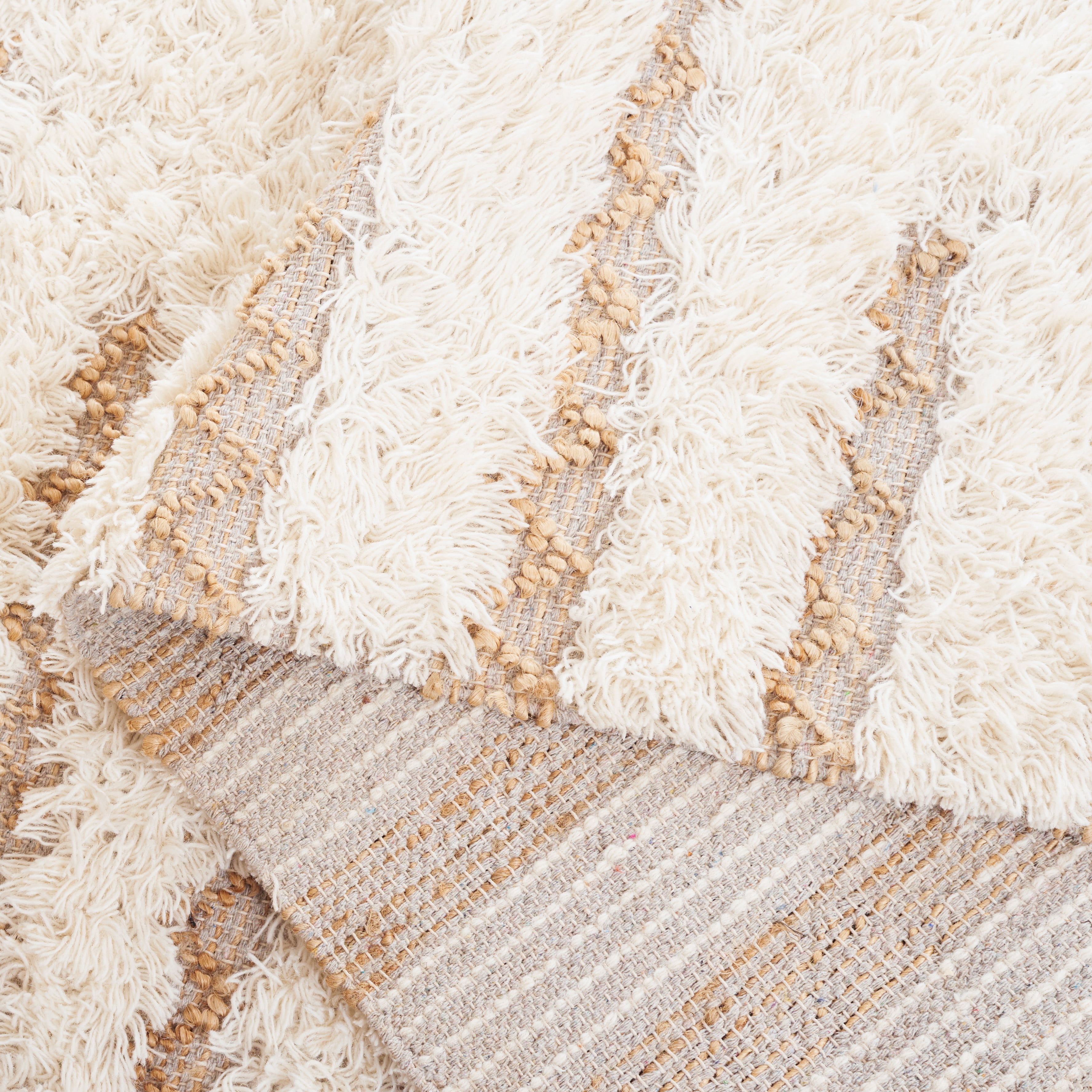 SAFAVIEH Natura Natasa Abstract Runner Rug, Ivory/Natural, 2'3" x 8'