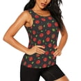 thumbnail image 2 of Fotbe Tomatoes1 Womens Loose Fit Casual Flowy Slim-Fit Tank Tops Athletic Round Neck Trendy Sleeveless Summer Tops for Gym and Yoga-, 2 of 9