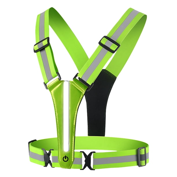 Chaleco para Correr Hombres Y Mujeres Ajustable Noche Ciclismo