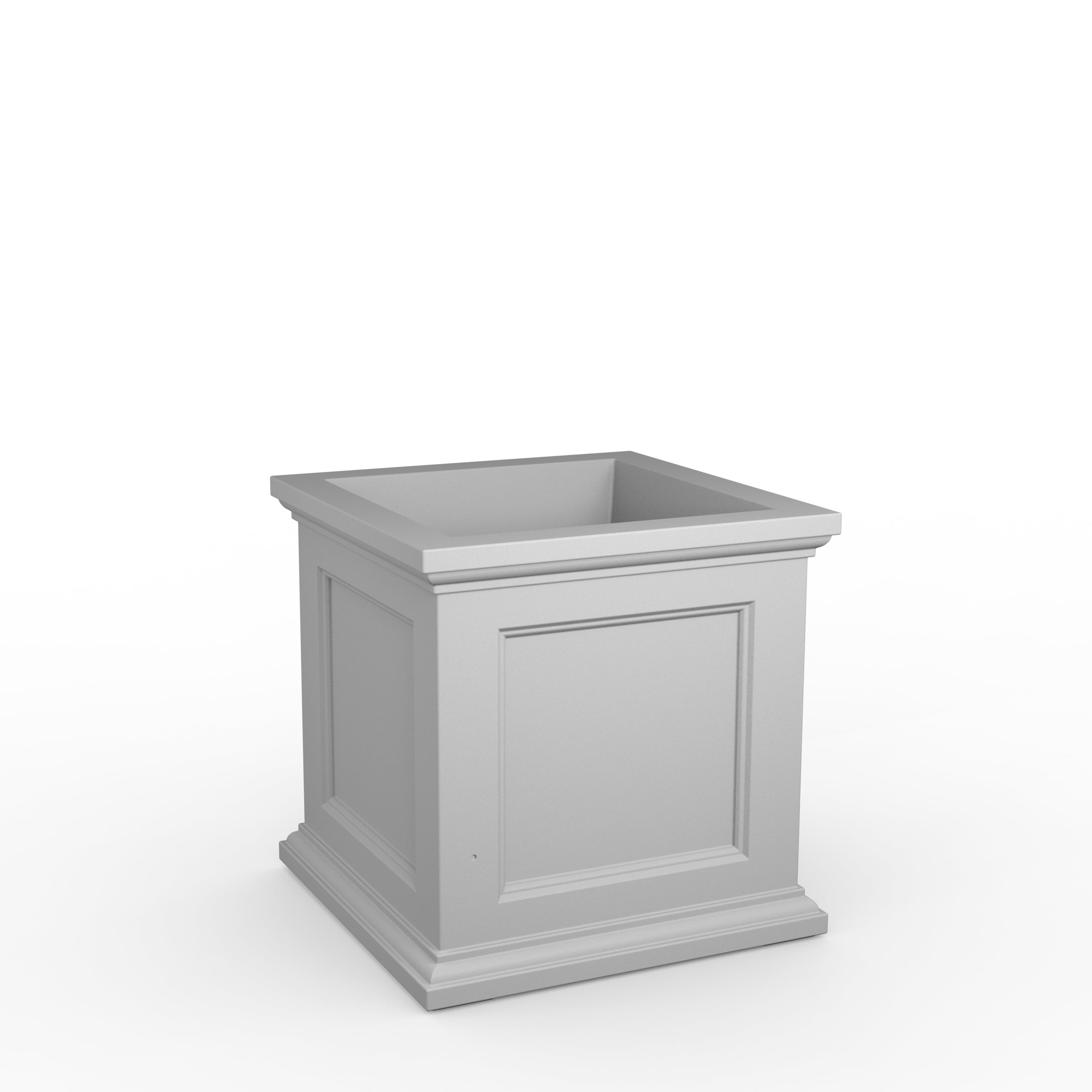 Mayne Fairfield 24" x 24" x 24" Square White Self Watering Plastic Planter