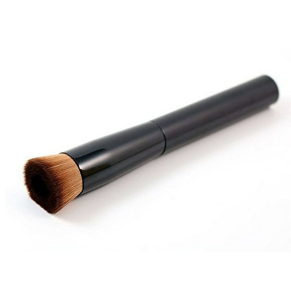 MERRYHAPY Brocha Facial De Maquillaje Con Mango De Madera Para Aplicar Base Líquida Fácil Y Precisa