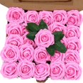 thumbnail image 1 of Artificial Multi-Color Rose Head with stems DIY for living room and wedding decoration, 1 of 7