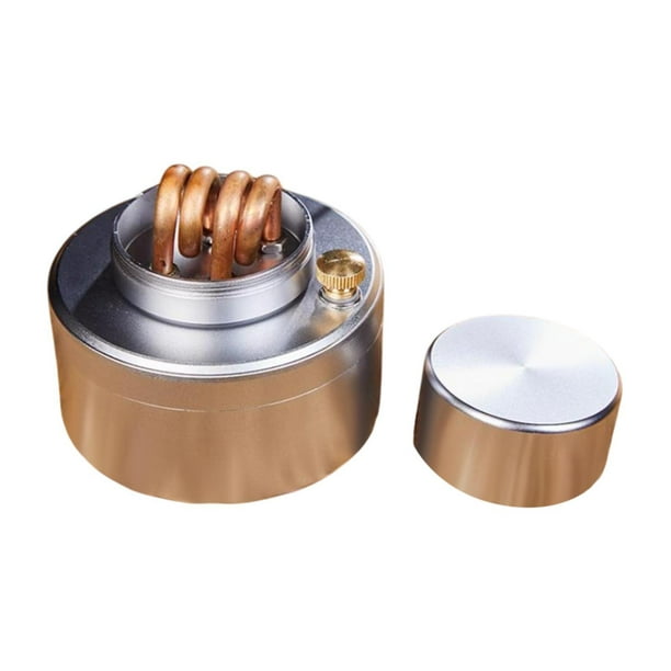 Quemador de alcohol, quemador de alcohol portátil, horno de campamento, barbacoa, picnic, restaurante, herramienta de cocina para acampar Plata