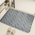 thumbnail image 3 of sruoe Bath Mat Rugs, Bath Mats for Bathroom Floor, Extra Absorbent Quick Dry Bathroom Mats, Washable Bath Rugs and Mats, Bath Carpet for Shower, Polyester, Gray, 3 of 5