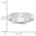 thumbnail image 2 of 14k White Gold 5mm Fancy Swirl Design Wedding Band Size 5 XWB201, 2 of 2