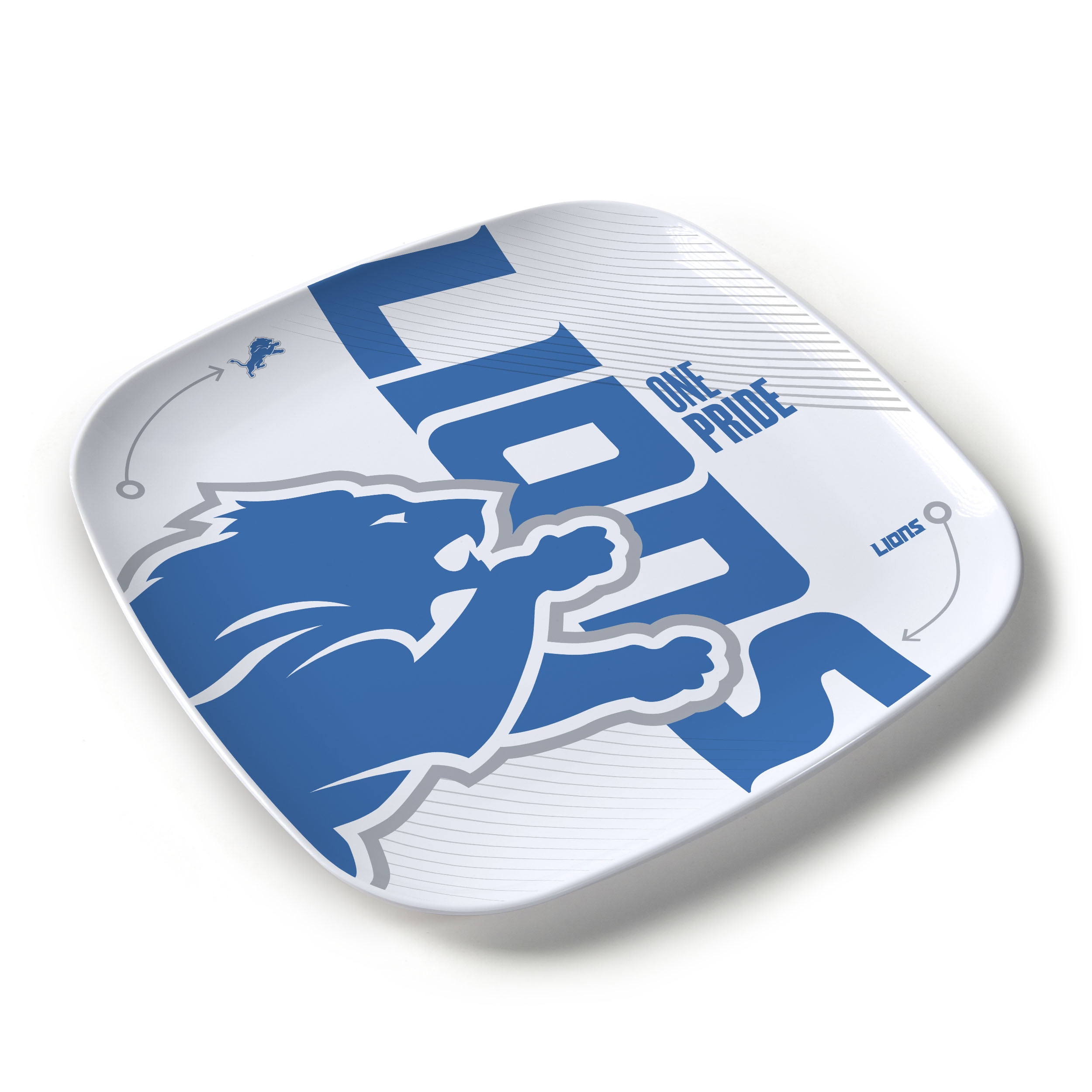 YouTheFan NFL Detroit Lions Large Party Plate