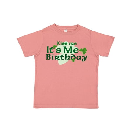 

Inktastic Kiss Me Irish Birthday Gift Toddler Boy or Toddler Girl T-Shirt