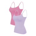 thumbnail image 1 of 2PC Camisole Women's Chest Pad With Four Seasons Plus Size Modal Outer Wearing Base Beauty Back Top, 1 of 5