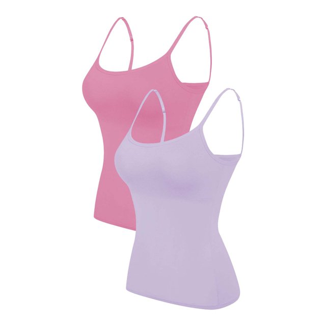 2PC Camisole Women's Chest Pad With Four Seasons Plus Size Modal Outer Wearing Base Beauty Back Top
