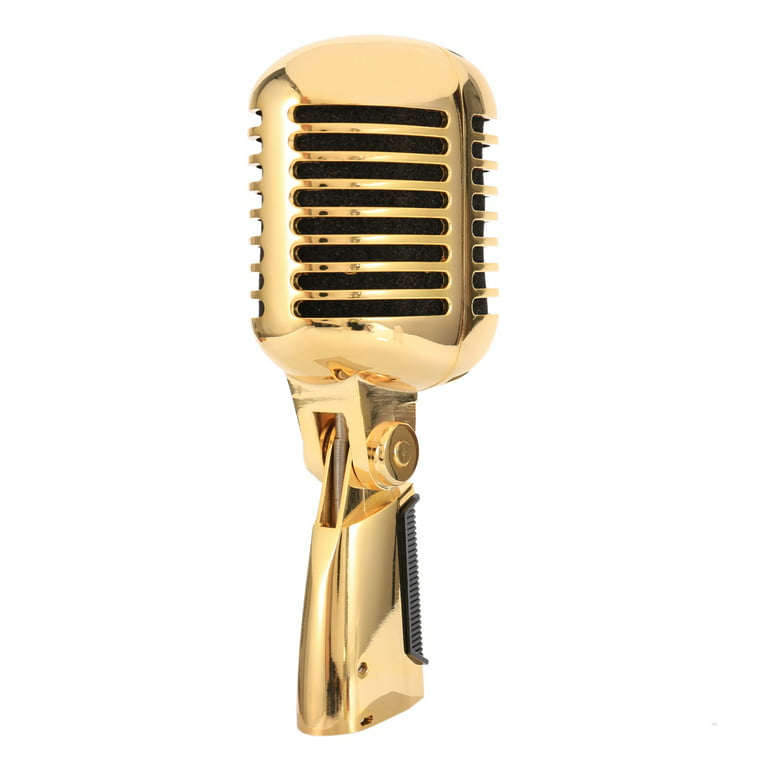 Heayzoki Classic Retro Dynamic Vocal Microphone, Vintage Desktop