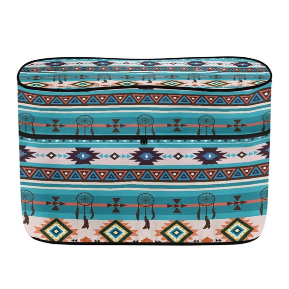 CHAQLIN Dreamcatcher Geometric Decoration Propane Tank Cover Dual, UV Resistant Polyester RV Dual Propane Tank Protector for Travel Camping, Durable RV Propane Tank Cover