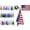 Distressed Flag, variant on Scale Wear Design Magnetic Microfiber Waffle Golf Towel – Large 16"x24" Clean Golf Club Ball Magnet Clip to Hang on Bag Cart Strong Premium Strength Ultra Absorbent Gear Ghost Men (Heathered Black)