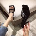 thumbnail image 1 of Zapatos de mujer Moda Color sólido Minimalista Sexy Tela de malla hueca Sandalias de tacones altos finos Wmkox8yii ytu718, 1 of 8