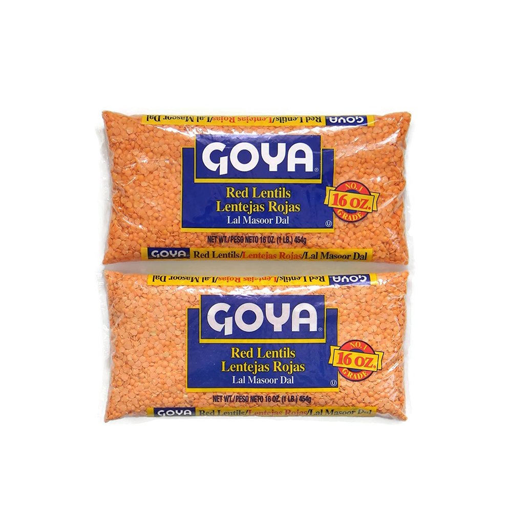 Goya Red Lentils 16oz. 2 Pack (Total of 32oz./2lbs)