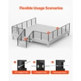 thumbnail image 5 of VEVOR 4-Pack Cable Railing Post, 42x2x2 In Horizontal-Hole Deck Railing Post with Pre-Drilled Holes, Stainless Steel Cable Rail Post with Horizontal and Curved Bracket, Black, 4JZLGZXHS106URZU0001V0, 5 of 9
