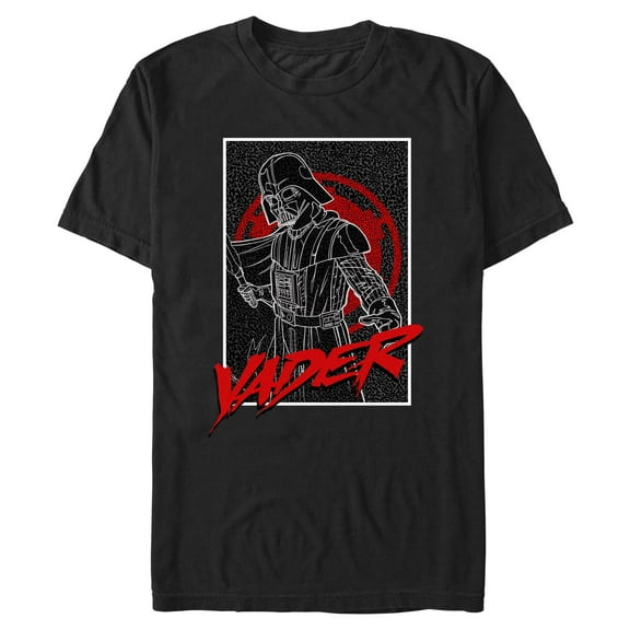 Mens Star Wars Outlined Vader T Shirt