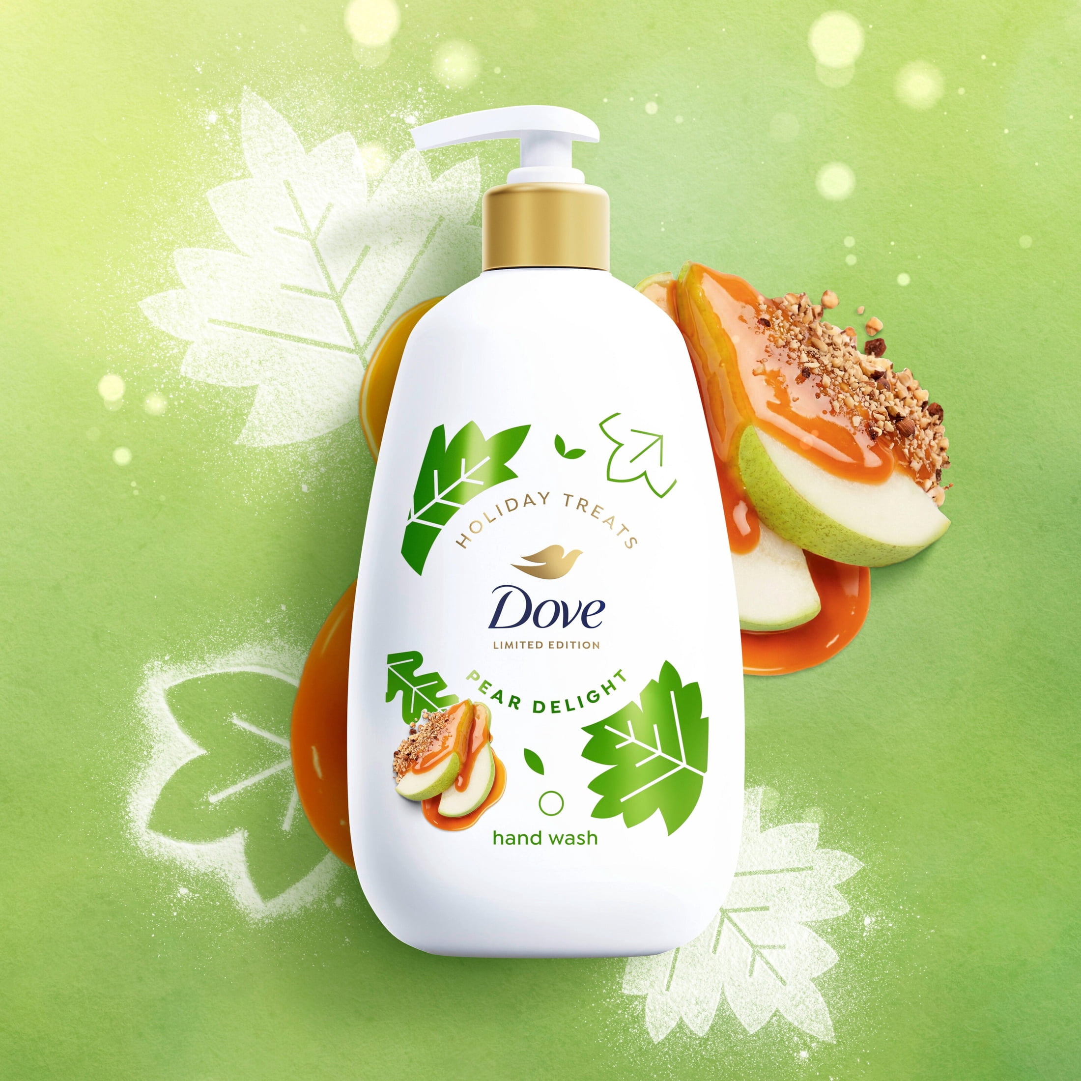 Dove Limited Edition Holiday Treats Liquid Hand Wash For Deep Nourishment Pear Delight ,12 FL OZ