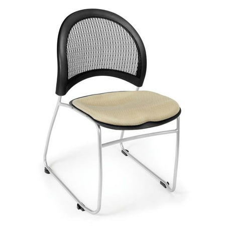 - OFM Moon Fabric Stacking Chair in Khaki