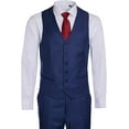 thumbnail image 5 of Men's Three Piece Premium Modern Fit Two Button Suit Blue Pinstripe, 5 of 6