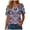 Blue, variant on GEWSEY Womens Summer Tops Dressy Casual Button Notch V Neck T Shirts Short Sleeve Cotton Tee Blouse Tunic Petite Tshirt 2026 (Dark Blue, XXL)