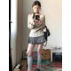 thumbnail image 5 of Suéter de estilo coreano con hombros descubiertos para mujer, jersey de punto de manga larga elegante y dulce, suéteres ajustados de moda bonitos de Deeptown, 5 of 5