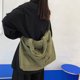 thumbnail image 4 of Bolso bandolera de lona para mujer, Bolso hobo de moda informal, Bolso de viaje holgado (verde), 4 of 6