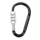thumbnail image 1 of Cerradura De Cifrado De Motocicleta, Grande, 10,8 Cm, Negro Vogacara VI008723-00, 1 of 6