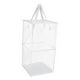 thumbnail image 4 of Cesta de lavandería plegable, cesto de malla para ropa sucia con asas, para ropa sucia Blanco 33cmx33cmx66cm, 4 of 9